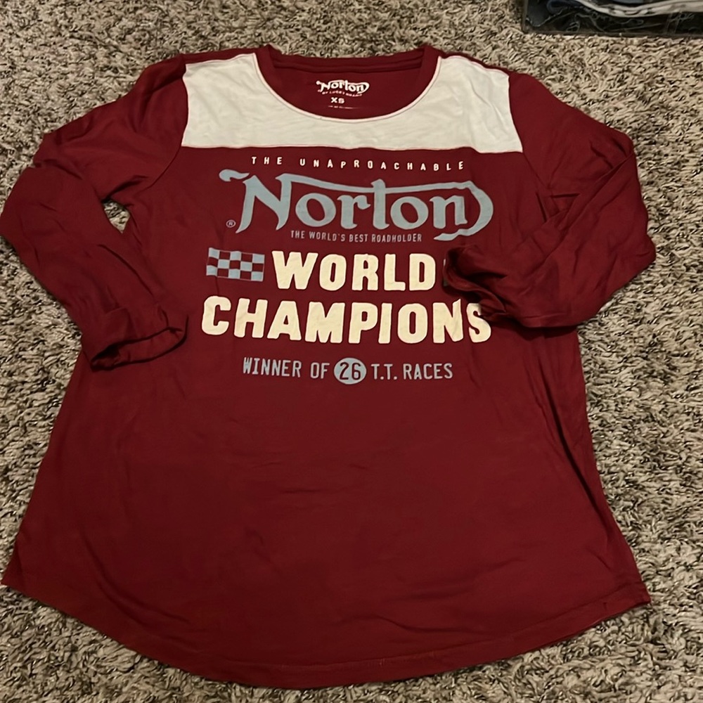 Lucky Brand Norton motorcycle tee